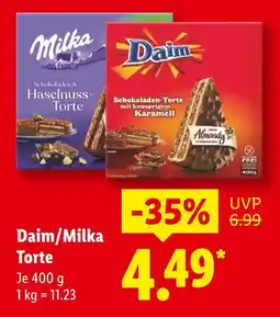 Lidl Milka schokoladen & haselnuss-torte Angebot