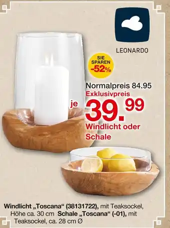Möbelzentrum Pforzheim Leonardo windlicht toscana Angebot