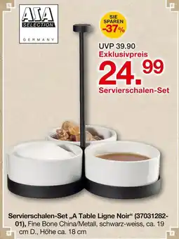 Möbelzentrum Pforzheim Asa selection servierschalen-set a table ligne noir Angebot
