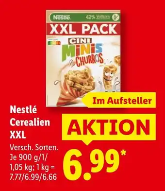 Lidl Nestlé cerealien xxl Angebot