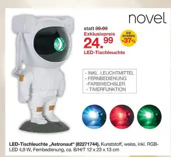 Möbelzentrum Pforzheim Novel led-tischleuchte 'astronaut' Angebot