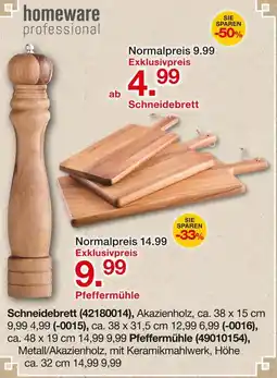 Möbelzentrum Pforzheim Homeware schneidebrett ca. 38 x 15 cm Angebot