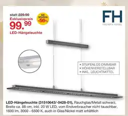 Möbelzentrum Pforzheim Fischer & honsel led-hängeleuchte Angebot