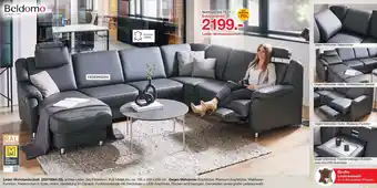 Möbelzentrum Pforzheim Beldomo premium leder-wohnlandschaft Angebot