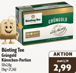 Aktiv Irma Bünting Tee Grüngold Kännchen-Portion Angebot