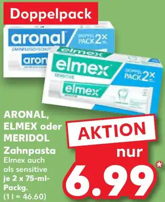 Kaufland ARONAL, ELMEX oder MERIDOL Zahnpasta Angebot