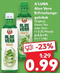 Kaufland A'LUNA Aloe Vera Erfrischungsgetränk Angebot