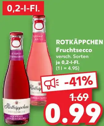 Kaufland ROTKÄPPCHEN Fruchtsecco Angebot