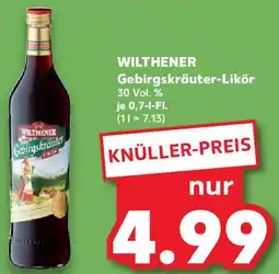Kaufland WILTHENER Gebirgskräuter-Likör Angebot