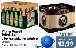 Aktiv Irma Pilsner Urquell Tschech. Bier oder Franziskaner Weissbier Angebot