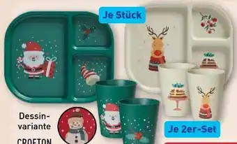 Aldi Nord Crofton Kinder-Geschirrset Angebot