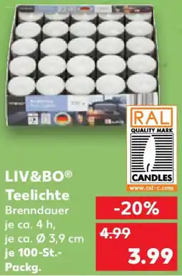 Kaufland LIV&BO Teelichte Angebot