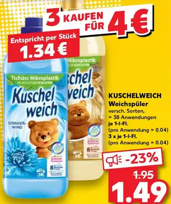 Kaufland KUSCHELWEICH Weichspüler Angebot
