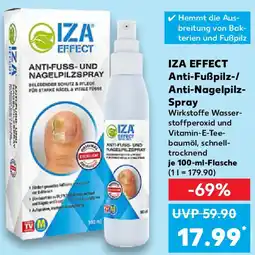 Kaufland IZA EFFECT Anti-Fußpilz-/ Anti-Nagelpilz Spray Angebot