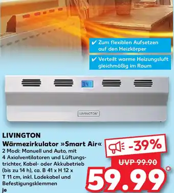 Kaufland LIVINGTON Wärmezirkulator Smart Air Angebot