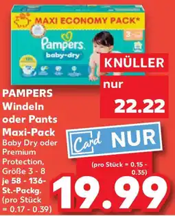 Kaufland PAMPERS Windeln oder Pants Maxi-Pack Angebot
