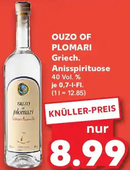 Kaufland OUZO OF PLOMARI Griech. Anisspirituose Angebot