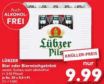 Kaufland LÜBZER Bier oder Biermischgetränk Angebot