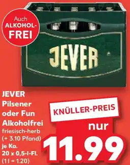 Kaufland JEVER Pilsener oder Fun Alkoholfrei Angebot