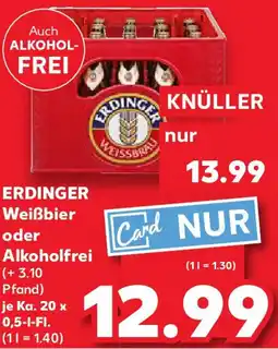 Kaufland ERDINGER Weißbier oder Alkoholfrei Angebot