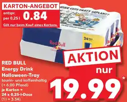 Kaufland RED BULL Energy Drink Halloween-Tray Angebot