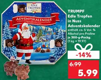 Kaufland TRUMPF Edle Tropfen in Nuss Adventskalender Angebot