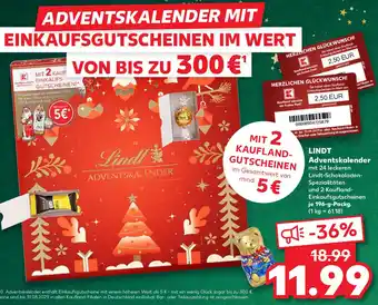 Kaufland LINDT Adventskalender Angebot