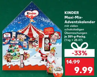 Kaufland KINDER Maxi-Mix Adventskalender Angebot