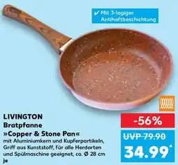 Kaufland LIVINGTON Bratpfanne Copper & Stone Pan Angebot