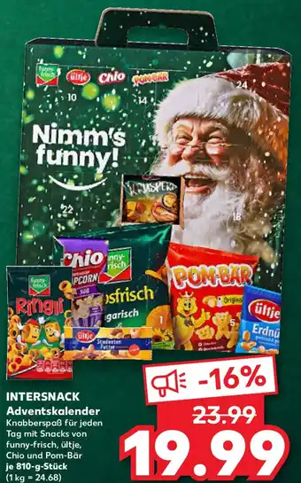Kaufland INTERSNACK Adventskalender Angebot