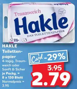 Kaufland HAKLE Toilettenpapier Angebot