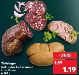 Kaufland Thüringer Rot- oder Leberwurst Angebot