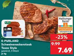 Kaufland K-PURLAND Schweinenackensteak Texas Style Angebot