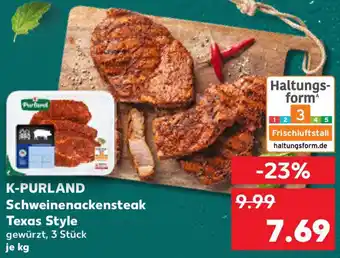 Kaufland K-PURLAND Schweinenackensteak Texas Style Angebot