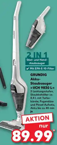 Kaufland GRUNDIG Akku Staubsauger VCH 9830 L Angebot