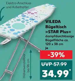 Kaufland VILEDA Bügeltisch STAR Plus Angebot