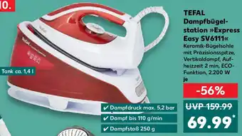 Kaufland TEFAL Dampfbügelstation Express Easy SV6111 Angebot