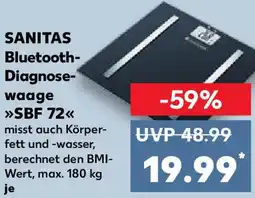 Kaufland SANITAS Bluetooth Diagnosewaage SBF 72 Angebot