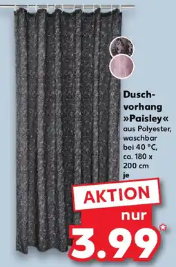 Kaufland Duschvorhang Paisley Angebot