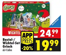 Mäc Geiz Ravensburger Bastel-/ Wichtel-Set Grinch Angebot