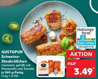 Kaufland GUSTOPUR Schweine Steakröllchen Angebot