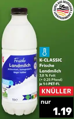 Kaufland K-CLASSIC Frische Landmilch Angebot