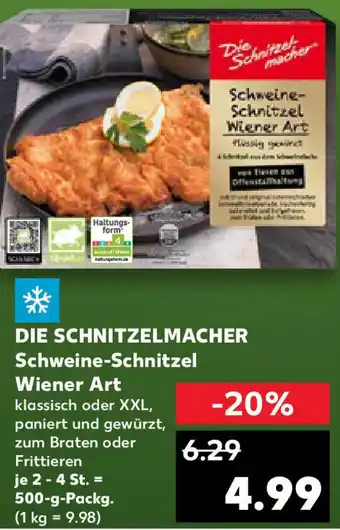 Kaufland DIE SCHNITZELMACHER Schweine-Schnitzel Wiener Art Angebot