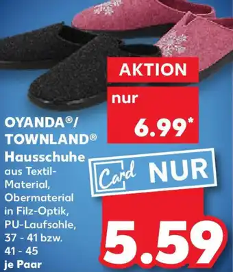 Kaufland OYANDA/ TOWNLAND Hausschuhe Angebot