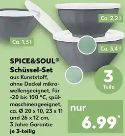 Kaufland SPICE&SOUL Schüssel-Set Angebot