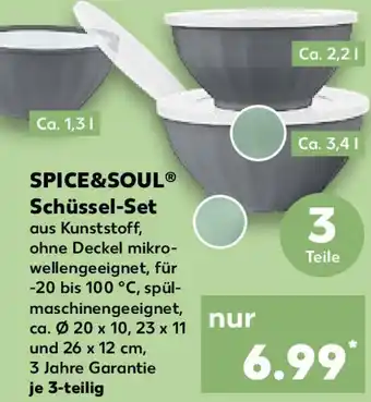 Kaufland SPICE&SOUL Schüssel-Set Angebot