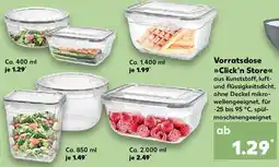 Kaufland Vorratsdose Click'n Store Angebot