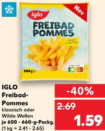 Kaufland IGLO Freibad Pommes Angebot