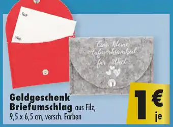 Mäc Geiz Geldgeschenk Briefumschlag Angebot