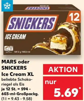 Kaufland MARS oder SNICKERS Ice Cream XL Angebot